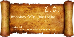 Brankován Dominika névjegykártya